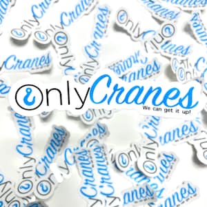 Only Cranes Hard Hat Sticker | Decal Tradesman Dad Gift