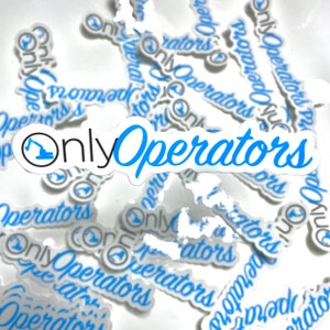 Only Operators Hard Hat Sticker | Decal Tradesman Dad Gift