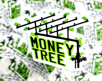 Money Tree - Hard Hat Fire Sprinkler Sticker