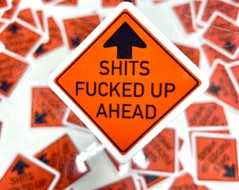 Funny Road Worker Sticker | Dad Gift