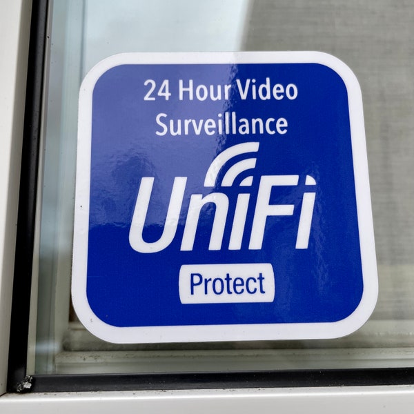 UniFi Protect Security OUTSIDE window/door sticker