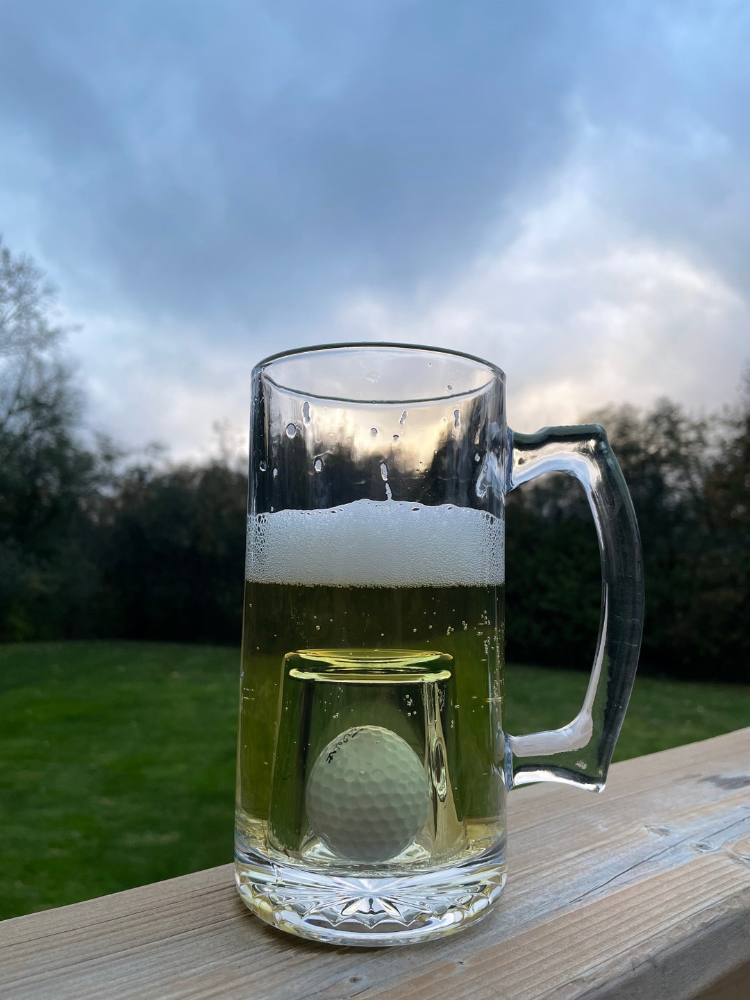 Golf Ball 24oz Beer Mug Dad Gift Etsy
