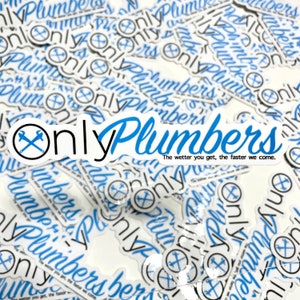 Only Plumbers Hard Hat Sticker | Decal Tradesman Dad Gift