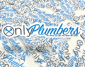 Only Plumbers Hard Hat Sticker | Decal Tradesman Dad Gift