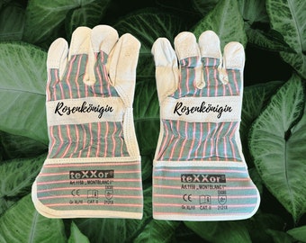 Personalisierte Handschuhe Grün-Rosa verschiedene Größen