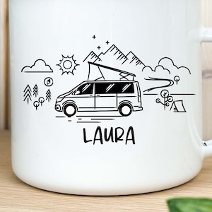 Tasse de camping personnalisée, cadeau pour les campeurs, cadeaux pour hommes, tasse de camping, cadeau de camping, tasse de camping-car image 2