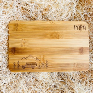 Cutting board with engraving, personalized snack board, gift for campers, camping accessories, off-road boards, gifts for men image 3