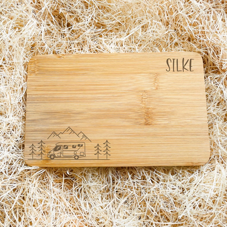 Camping accessories, breakfast boards for campers, personalized gifts, motorhome boards, gifts for campers, gift for girlfriend image 1