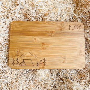 Personalized breakfast board, gifts for campers, camping accessories, camp, boy scouts, men's gifts, lunch board tent image 4
