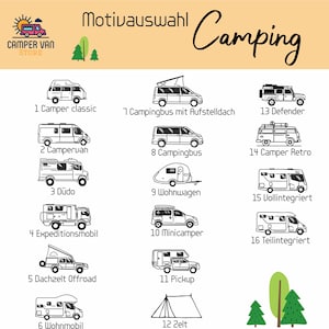 Camping Becher personalisiert mit Name, Emaille Tasse Camper Geschenk, Wohnmobil Becher, Let the Adventure Begin Bild 4