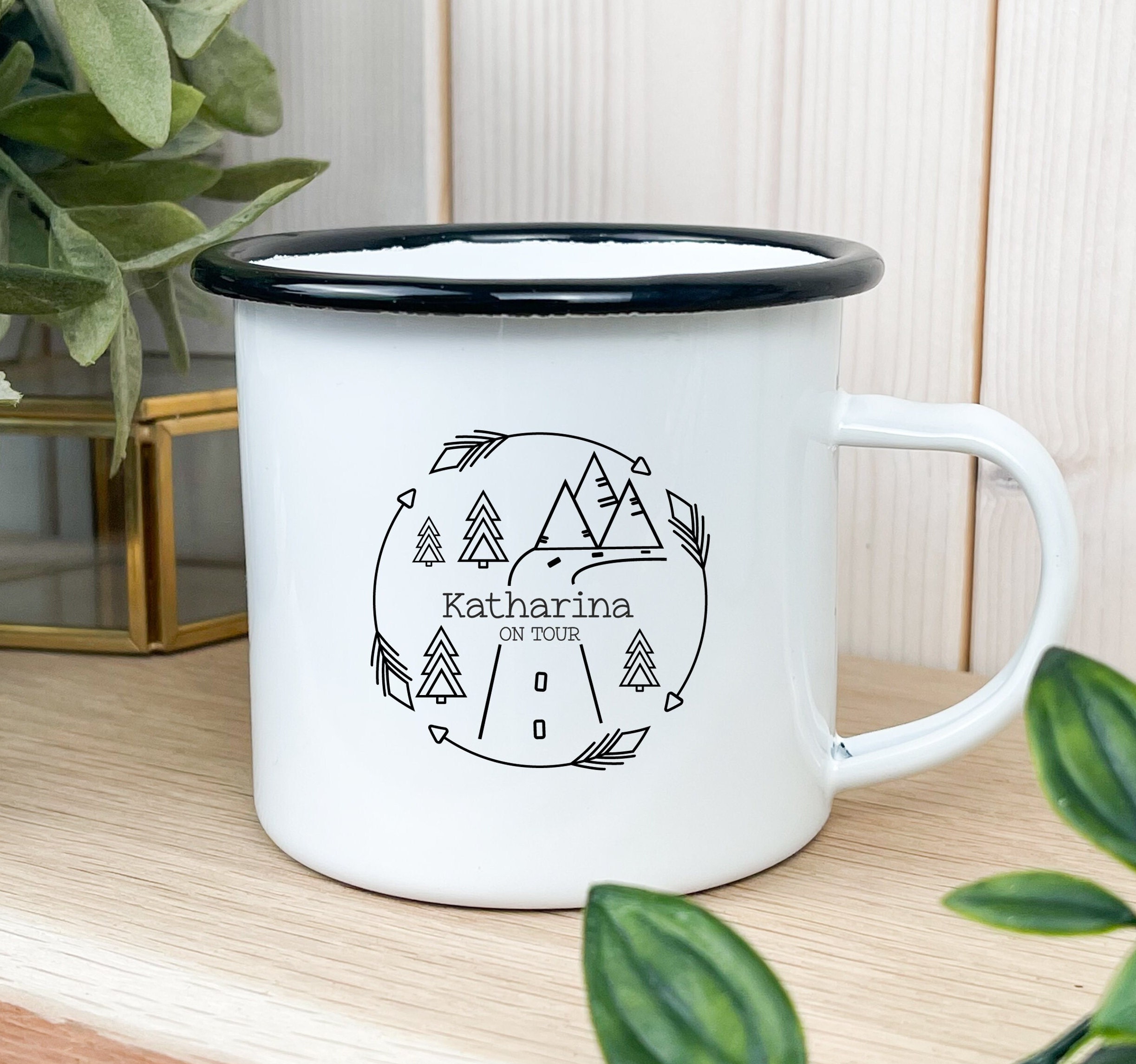Enamel Mug / Mug personalized printed on both sides Etsy