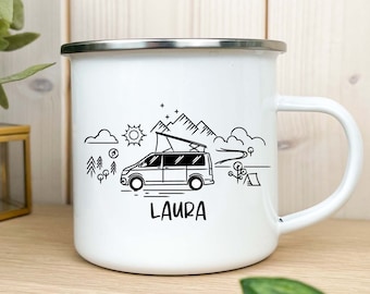 Camping Becher personalisiert, Geschenk für Camper, Geschenke für Männer, Camping Tasse, Camping Geschenk, Wohnmobil Tasse