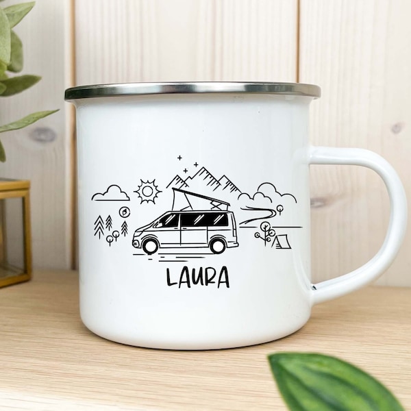 Camping Becher personalisiert, Geschenk für Camper, Geschenke für Männer, Camping Tasse, Camping Geschenk, Wohnmobil Tasse