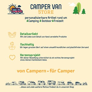 Frühstücksbrettchen Camper, Brotzeitbrett Camping, personalisierte Geschenke, Campingzubehör, Vanlife Deko, Geschenk für Ihn, Männergeschenk Bild 10