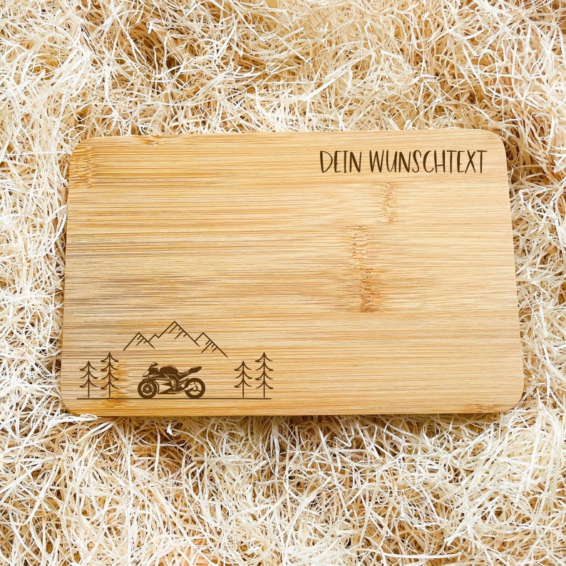 Gift for bikers, motorcycle cutting board personalized, gifts for men, Valentine's Day gift for boyfriend, gift partner, image 3