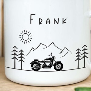 Vatertag Geschenk, Biker Tasse, Motorrad Tasse, Geschenk für Biker, Tasse personalisiert, Geschenk Mann, Männergeschenk, Vatertagsgeschenk Bild 5