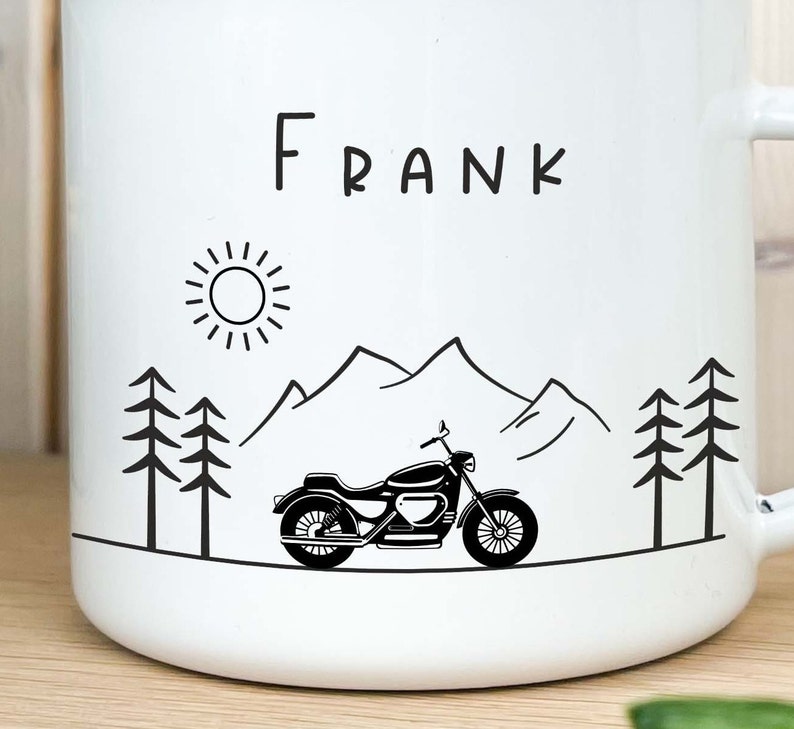 Vatertag Geschenk, Biker Tasse, Motorrad Tasse, Geschenk für Biker, Tasse personalisiert, Geschenk Mann, Männergeschenk, Vatertagsgeschenk Bild 5