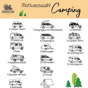 Fußmatte mit Namen Camping Zubehör personalisiert Camper Geschenk Wohnmobil Bild 7