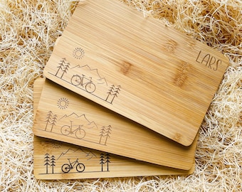 Personalized snack board, gifts for men, men's gifts, mountain bike, racing bike, gift for cyclists, gifts for bikers