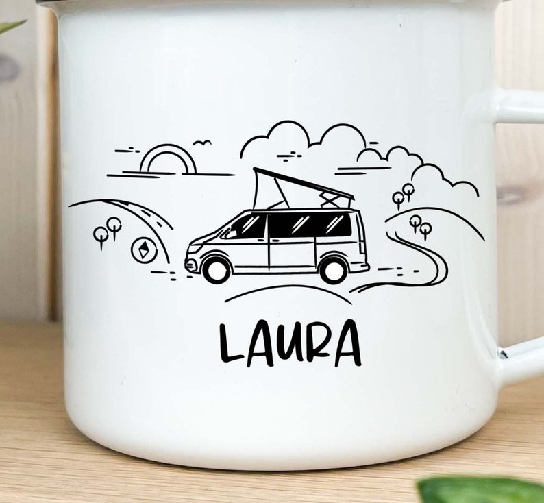 Tasse de camping personnalisée, cadeau pour les campeurs, cadeaux pour hommes, tasse de camping, cadeau de camping, tasse de camping-car image 4