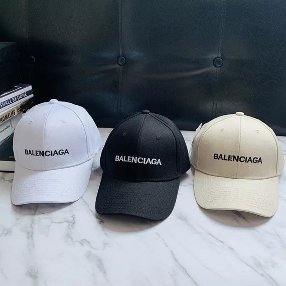 Balenciaga style cap - Black/White/Beige