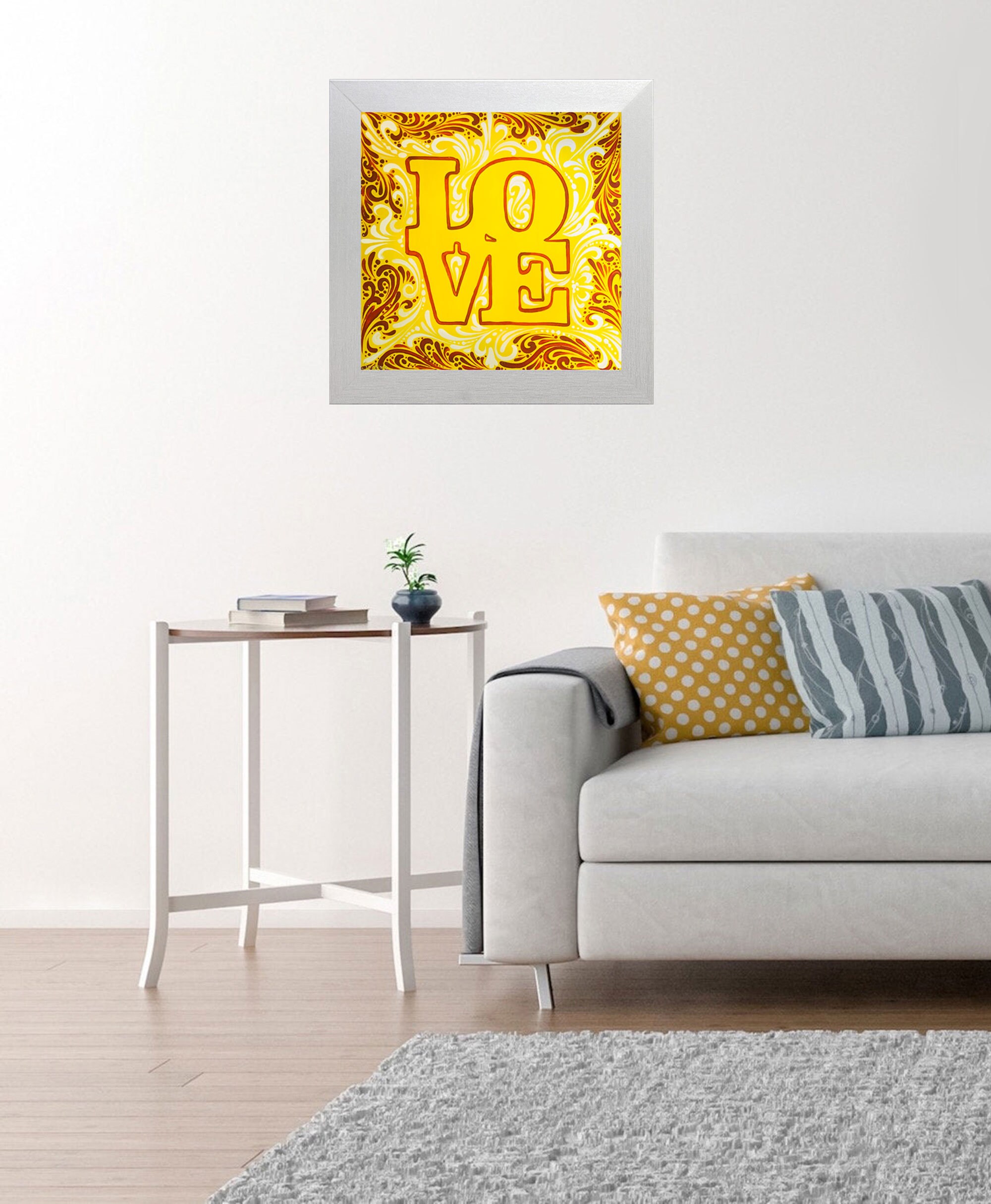 LOVE Painting ORIGINAL Artwork Love Couple Romantic Wall Art Etsy