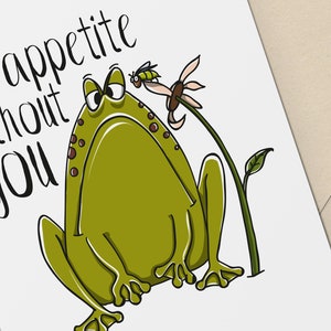 Carta divertente per scusarsi / Divertente Miss You Card / Frog Prince prima del bacio / Senza di te è me / Download digitale / Carta stampabile