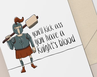 Encouragement, Support and Good Luck Card  for Hard Times / Get Well Card/ Kick Ass / Digital Download / Printable Card