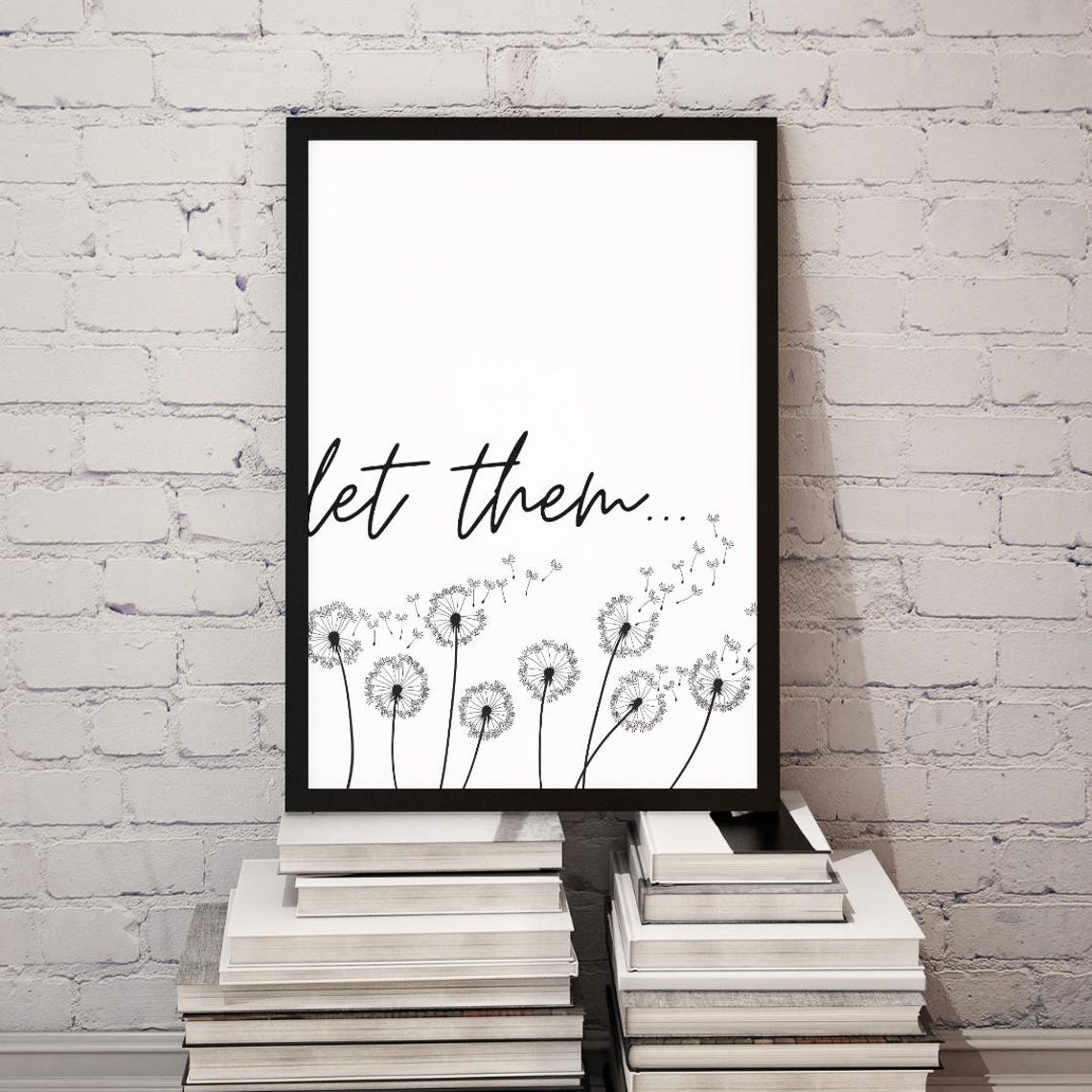 Let Them... | Minimalist Motivational Poster | Viral Quote Wall Art ...