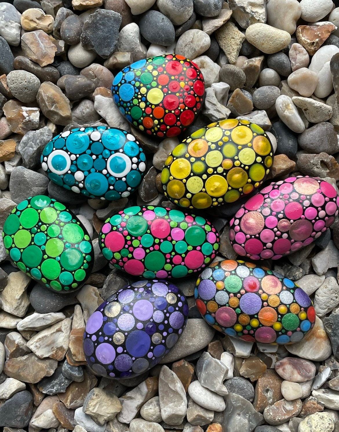 8 Piedras Planas Naturales Para Pintar Y Manualidades – 8-12 Cm, Lisas, Seleccionadas A Mano, Ideales Para Decoración, Acuarios Y Arte Creativo