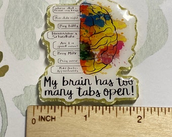 My Brain Has To Many Tabs Open Badge Reel
