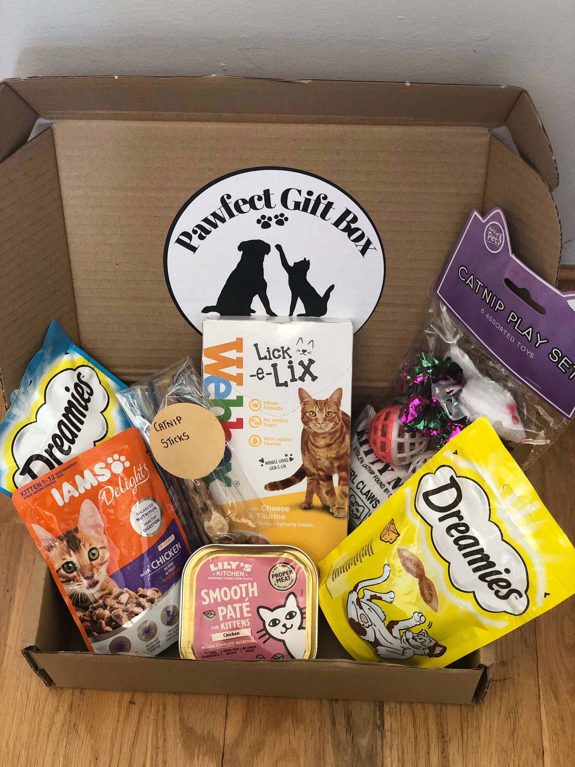 Kitten Gift Box Treat Hamper Toys and Treats Cat Birthday Etsy