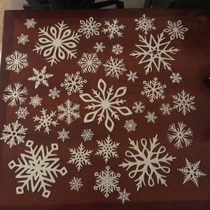 STL files of 17 snowflakes