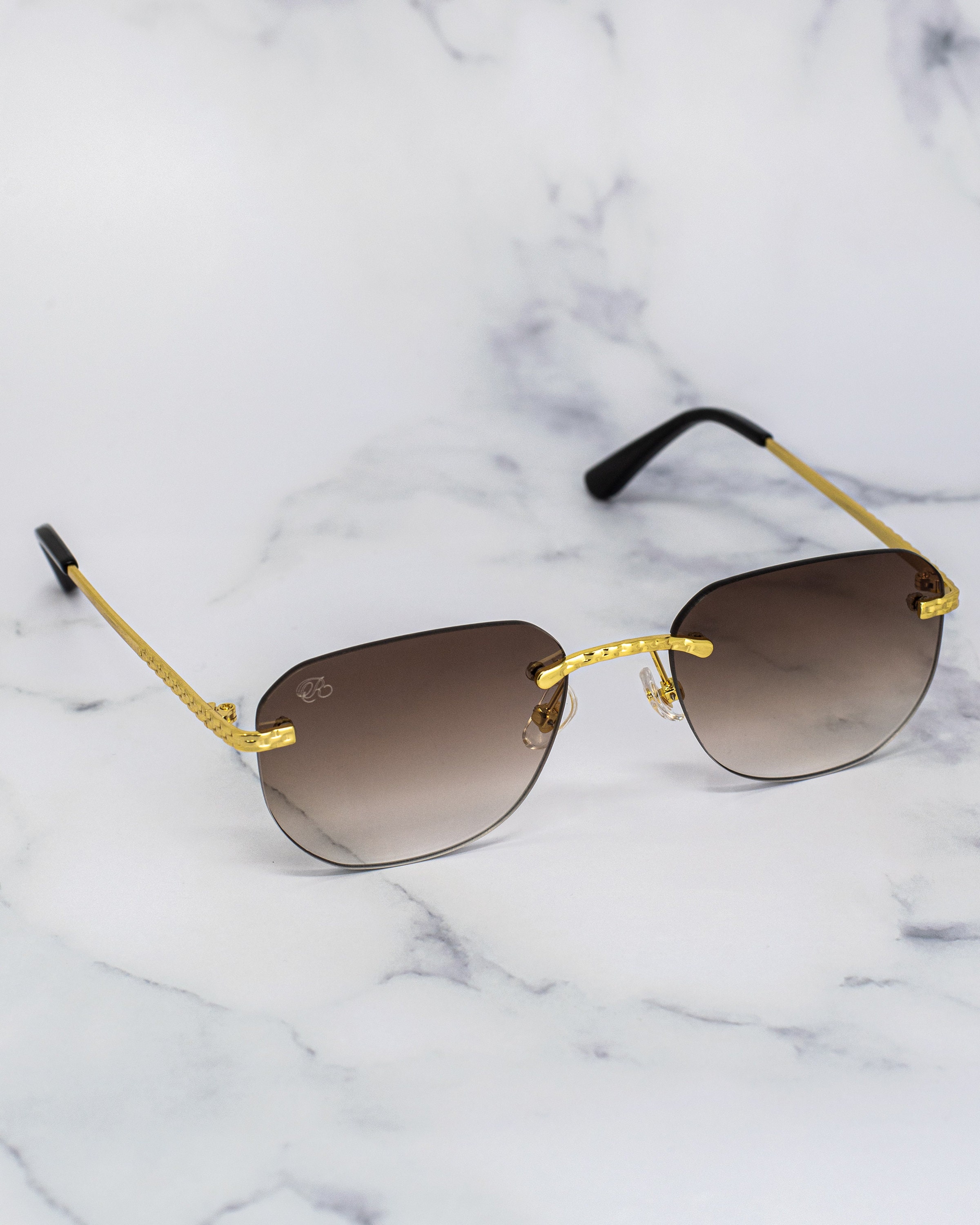 Luxury Rimless Sunglasses Vintage 