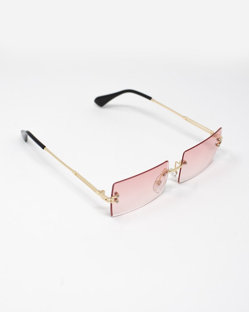 cartier glasses rimless gold 55mm vintage frame