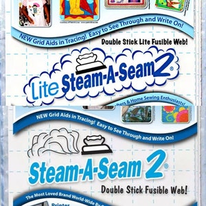 eQuilter Steam-A-Seam 2 Lite - Double Stick Fusible Web #5410 - 1/2 TAPE