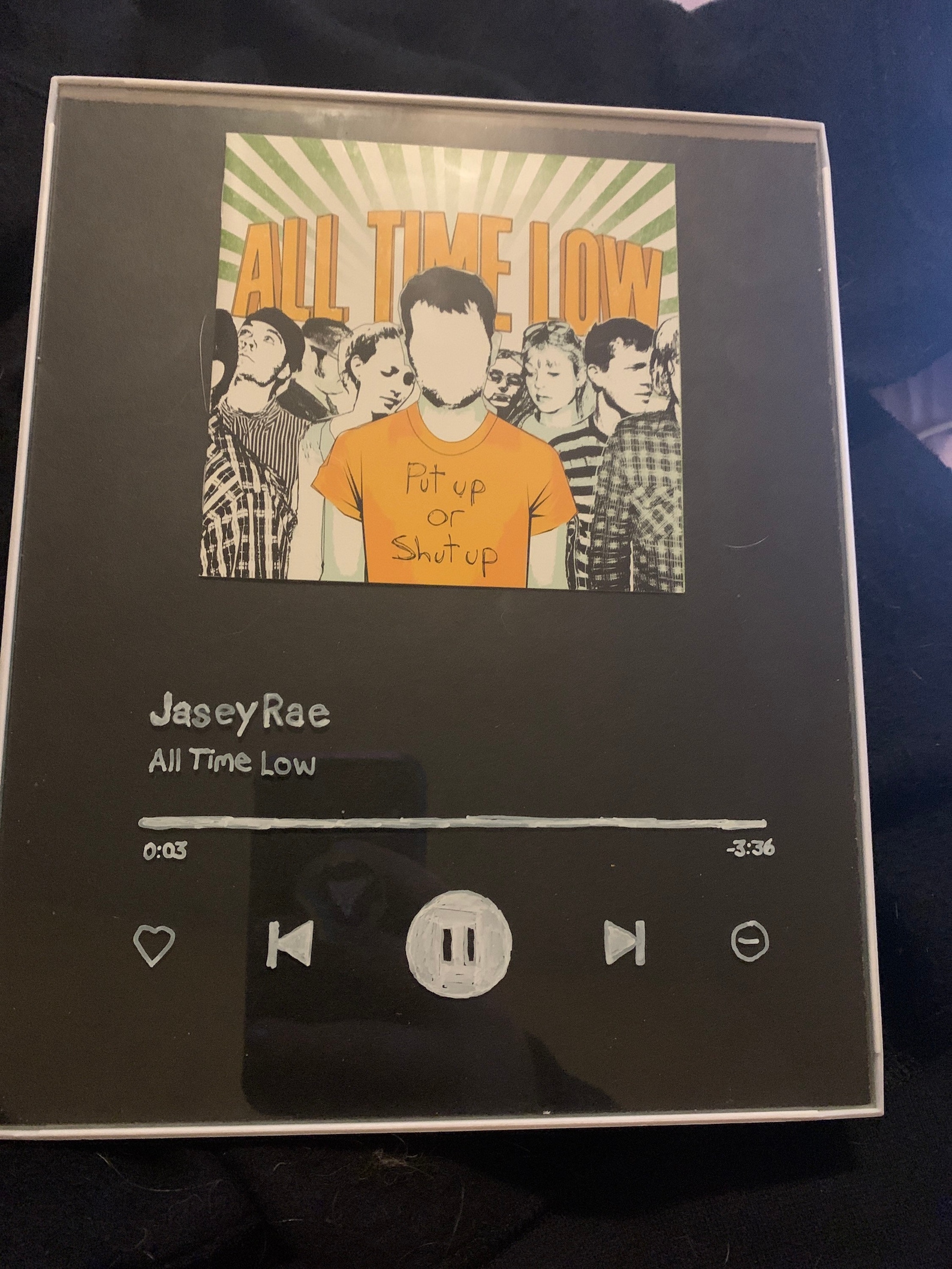 Customizable Spotify Glass Frames Art Etsy