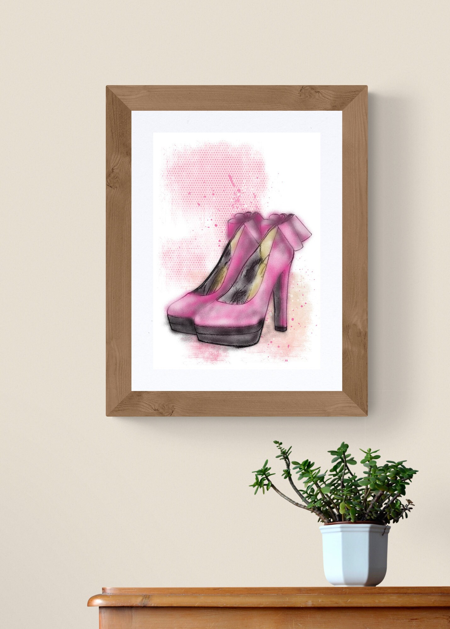 Fashion Pink Stilettos Poster Print Pink Heels Fashion Print - Etsy