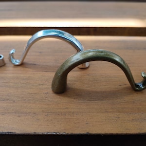 1 Antik Silber/Bronze Hakenverschluss für Lederarmband