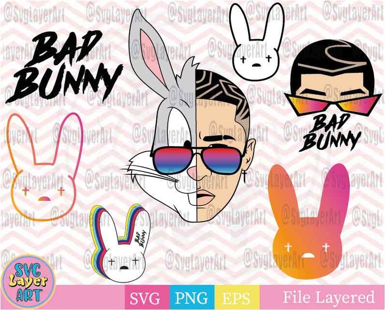 Bad Bunny Svg Bad bunny bundle svg Bugs Bunny svg Bad ...