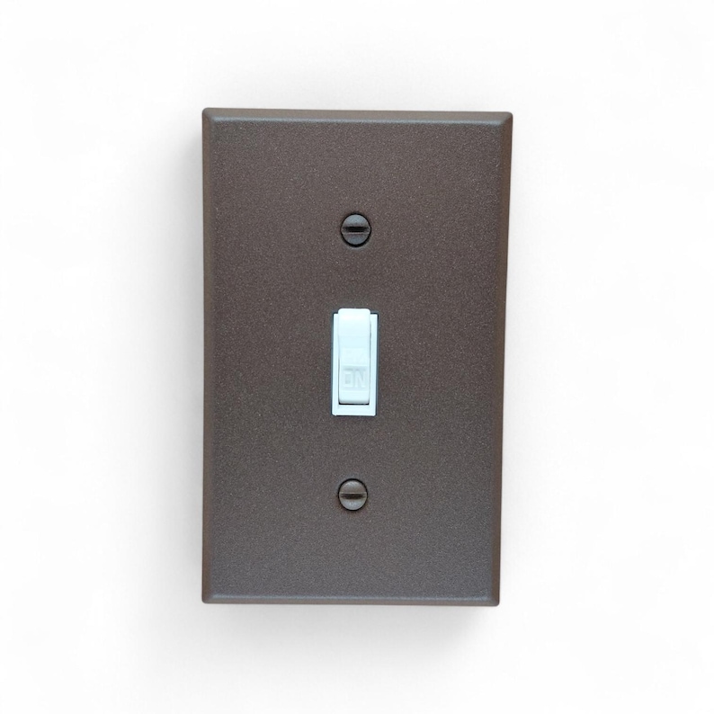 Walnut Texture Powder Coated Stainless Steel Switch Plates bild 3