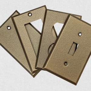 ブロンズ鋳造粉体塗装ステンレススチールスイッチプレート