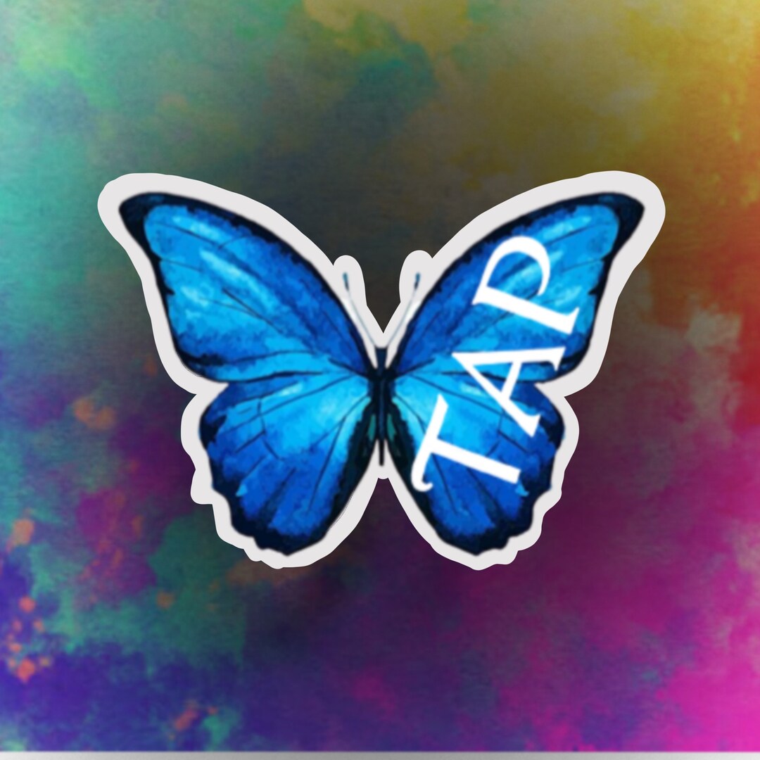 Butterfly Tap/anxietyweatherproof Stickerskelestrial Creations Etsy