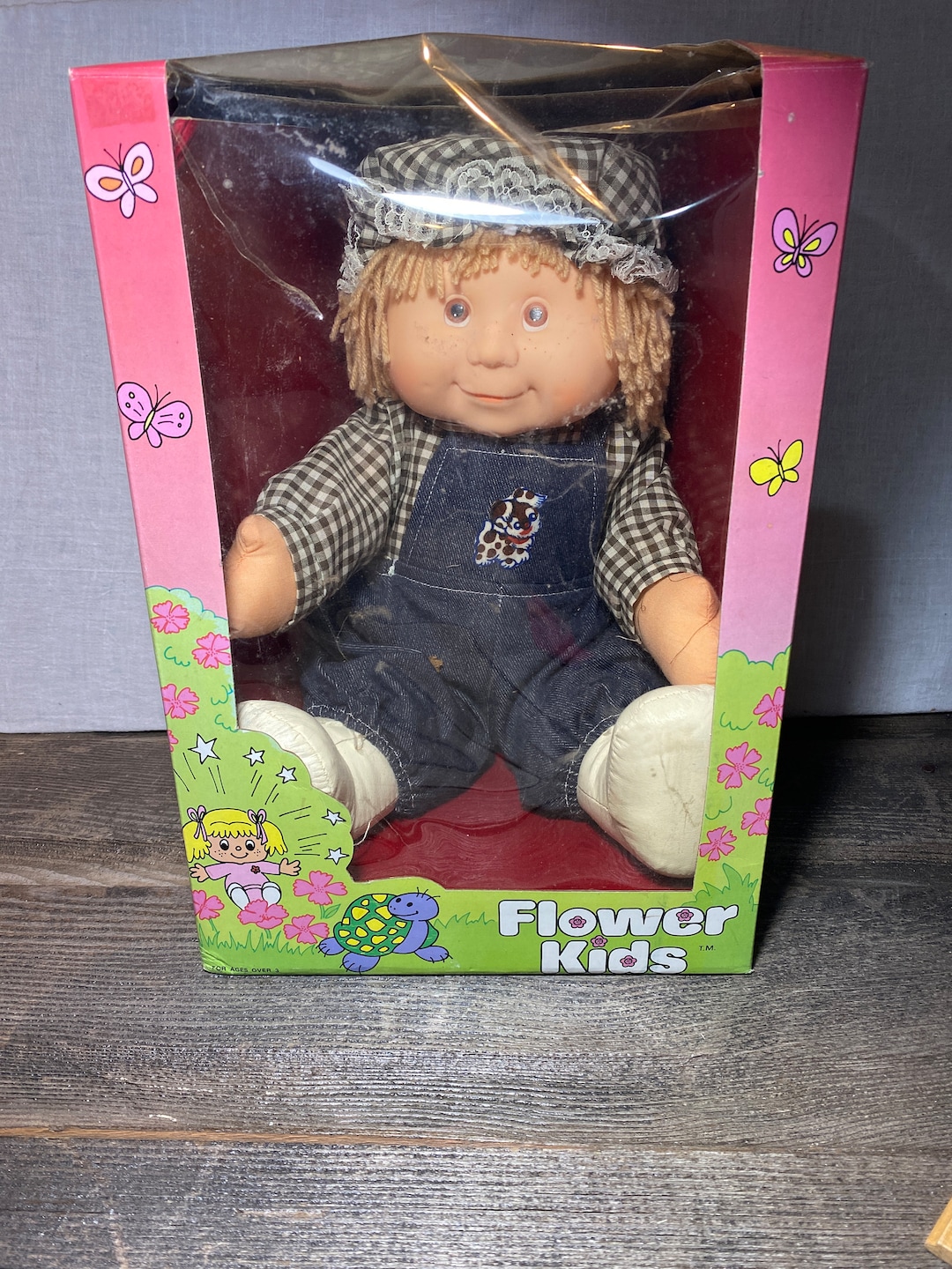 Flower Kids Doll in Original Box Denim Overalls Etsy