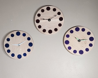 Wall Clock | Handcrafted | Modern Artistic Timepiece | Unique Numberless Design | Contemporary Decor Lovers | Clock