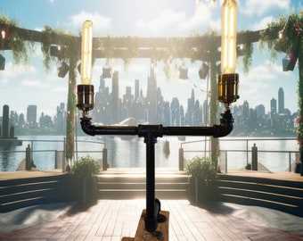 Lamp - Steampunk - Uprights - Handcrafted