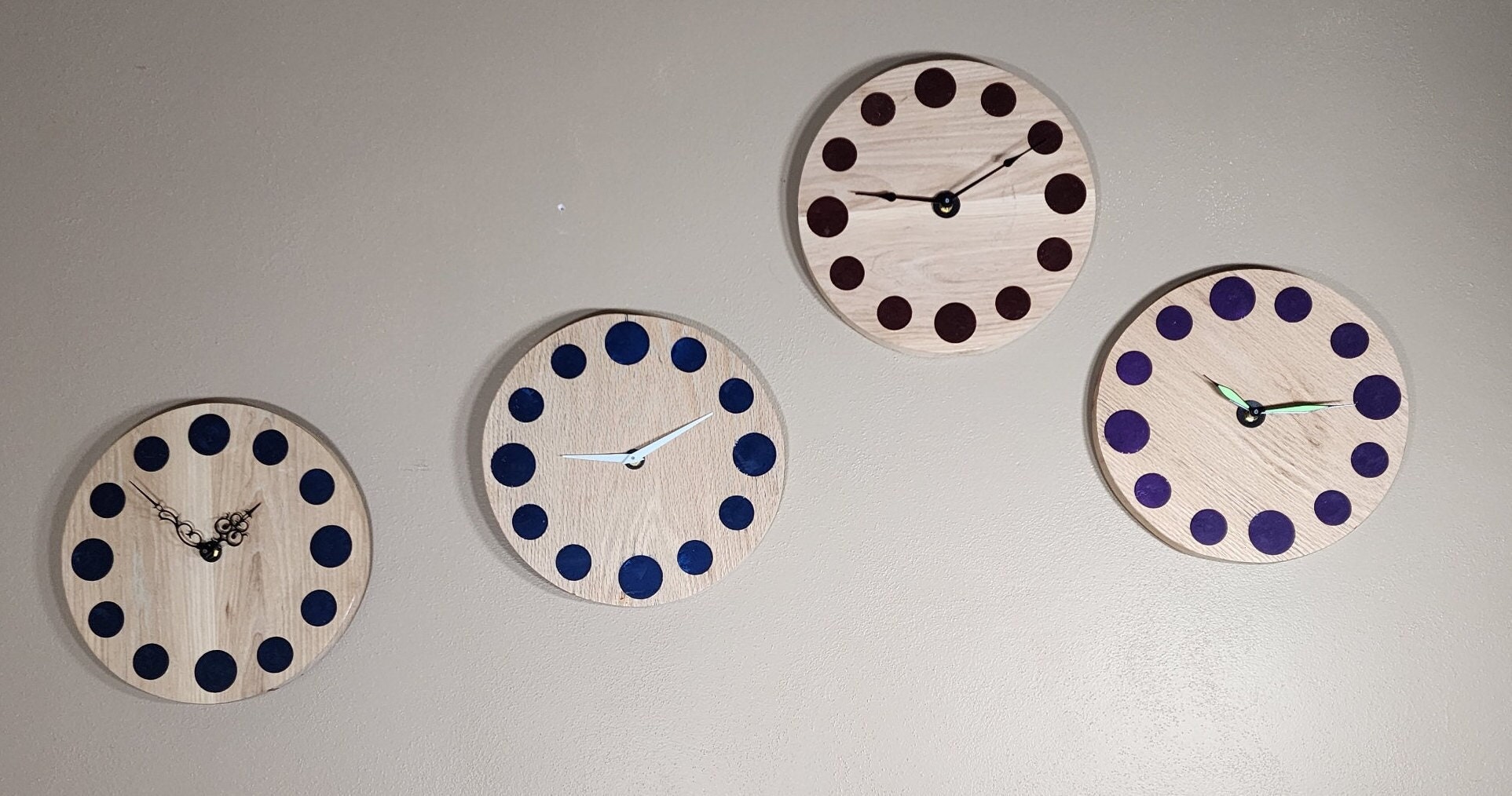 Number Less Clock Pattern Wall Clock | Handcrafted | Modern Artistic Timepiece | Unique ...