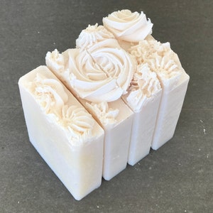 Luxury moisturizing  pure coconut soap -  Cold Processed - Cruelty Free