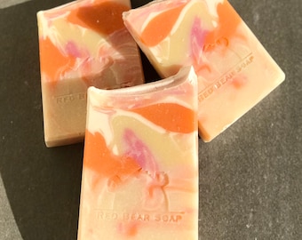 Triple butter soap -  Cold Processed - Cruelty Free - Blush Suede
