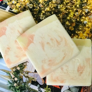 Orange Cream popsicle Triple butter soap -  Cold Processed - Cruelty Free - Sweet orange and Grapefruit